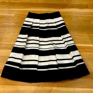 KATE SPADE SKIRT Cape Stripe Organza A-Line Pleated Skirt, Size 0, $368